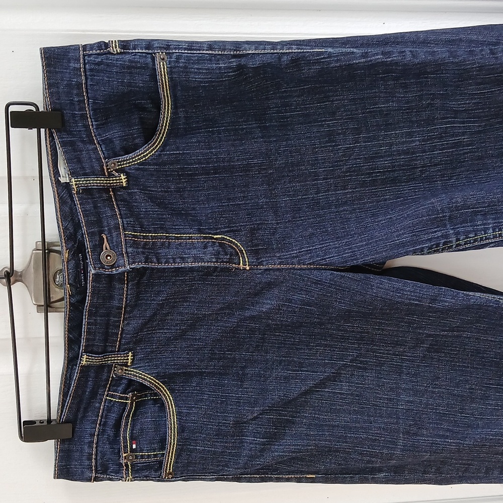 TOMMY HILFIGER Cropped Denim Jeana SZ 14 - Picture 2 of 8